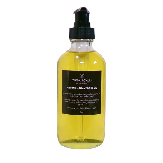 Almond + Agave Body Oil - Organically Bath & Beauty