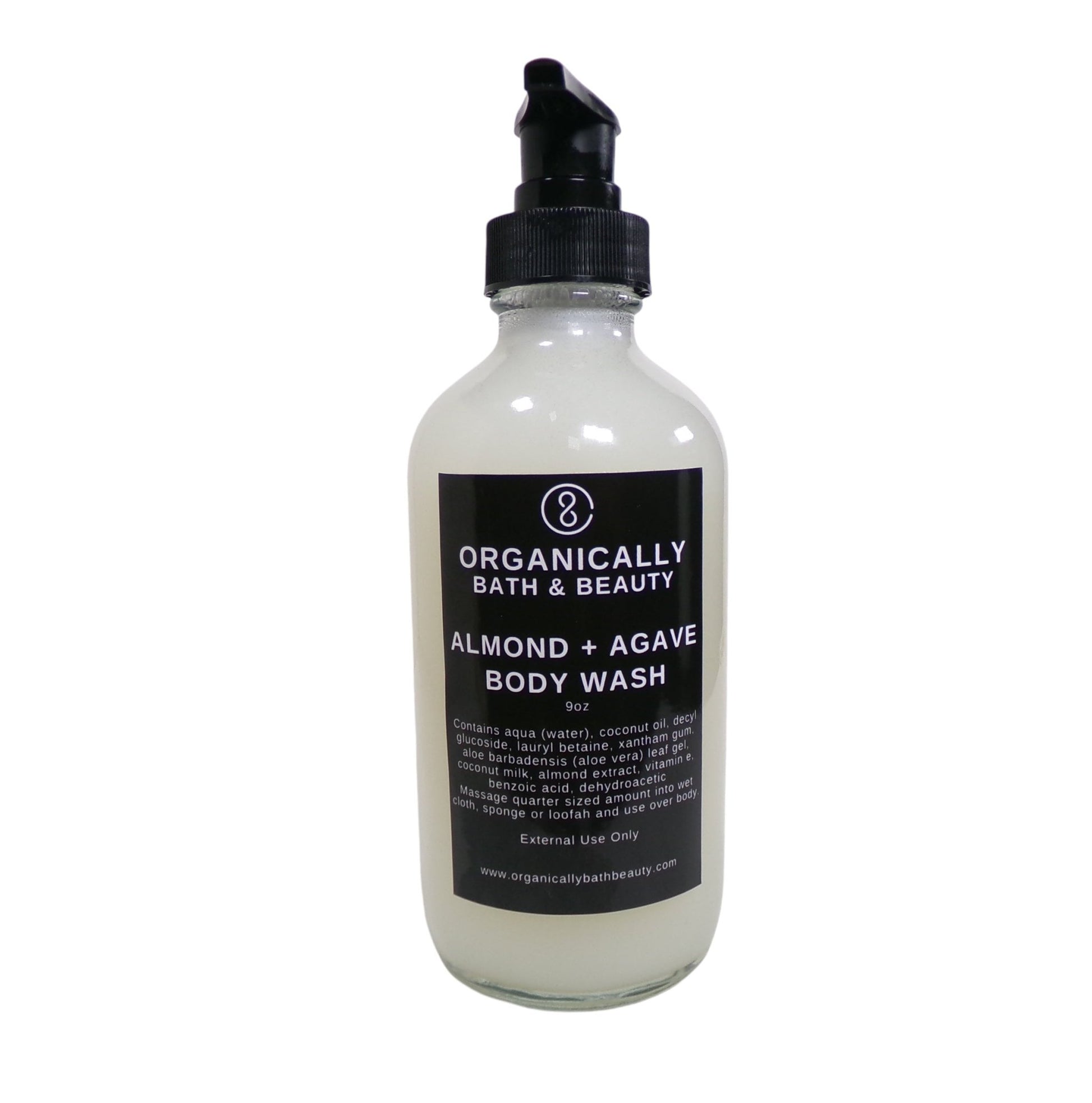 Almond + Agave Body Wash - Organically Bath & Beauty