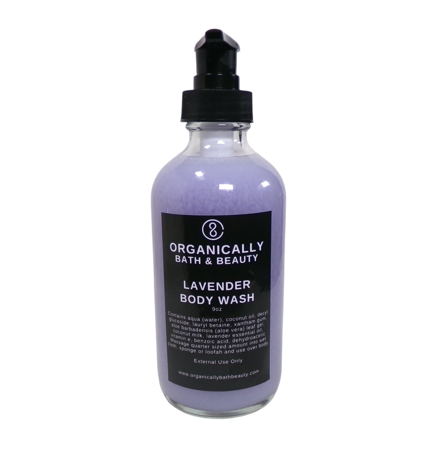 Lavender Body Wash - Organically Bath & Beauty