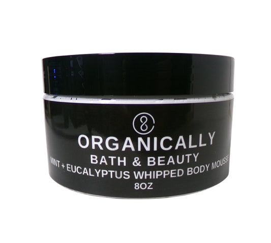 Mint + Eucalyptus Whipped Body Mousse - Organically Bath & Beauty