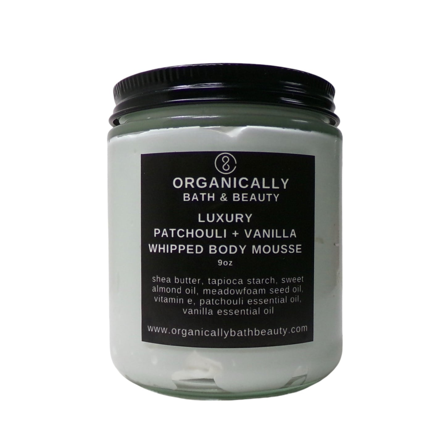 Patchouli + Vanilla Luxury Whipped Body Mousse (9oz) - Organically Bath & Beauty