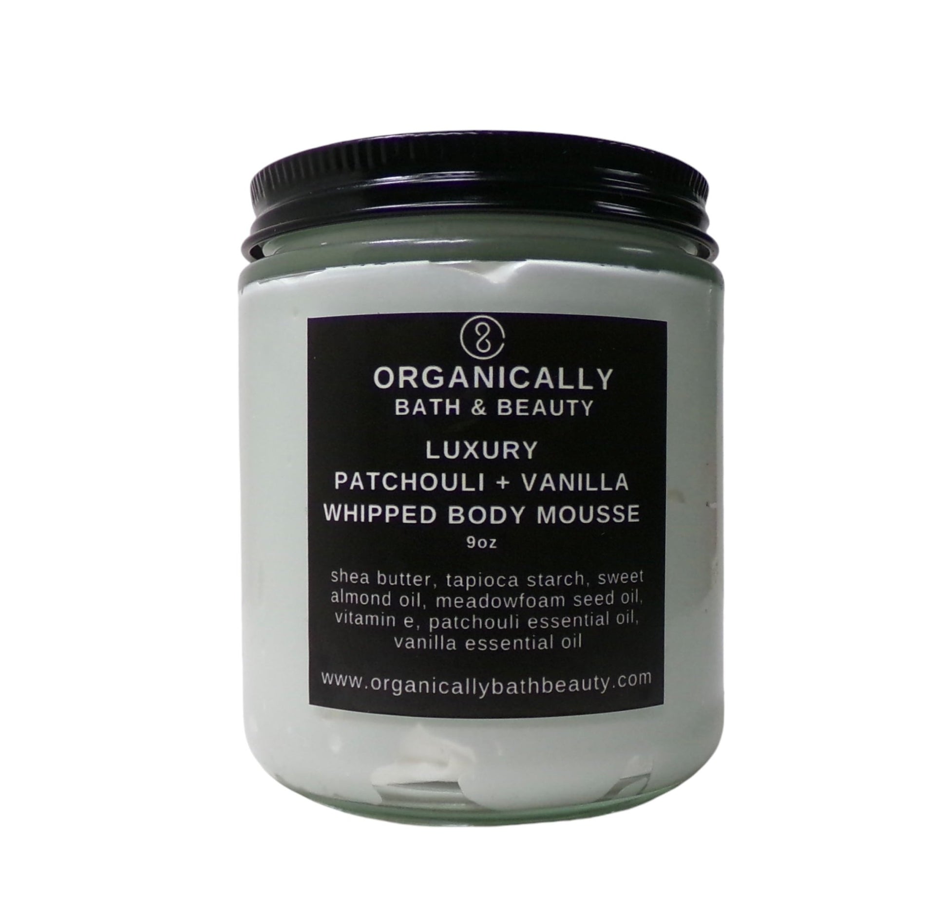 Patchouli + Vanilla Luxury Whipped Body Mousse (9oz) - Organically Bath & Beauty