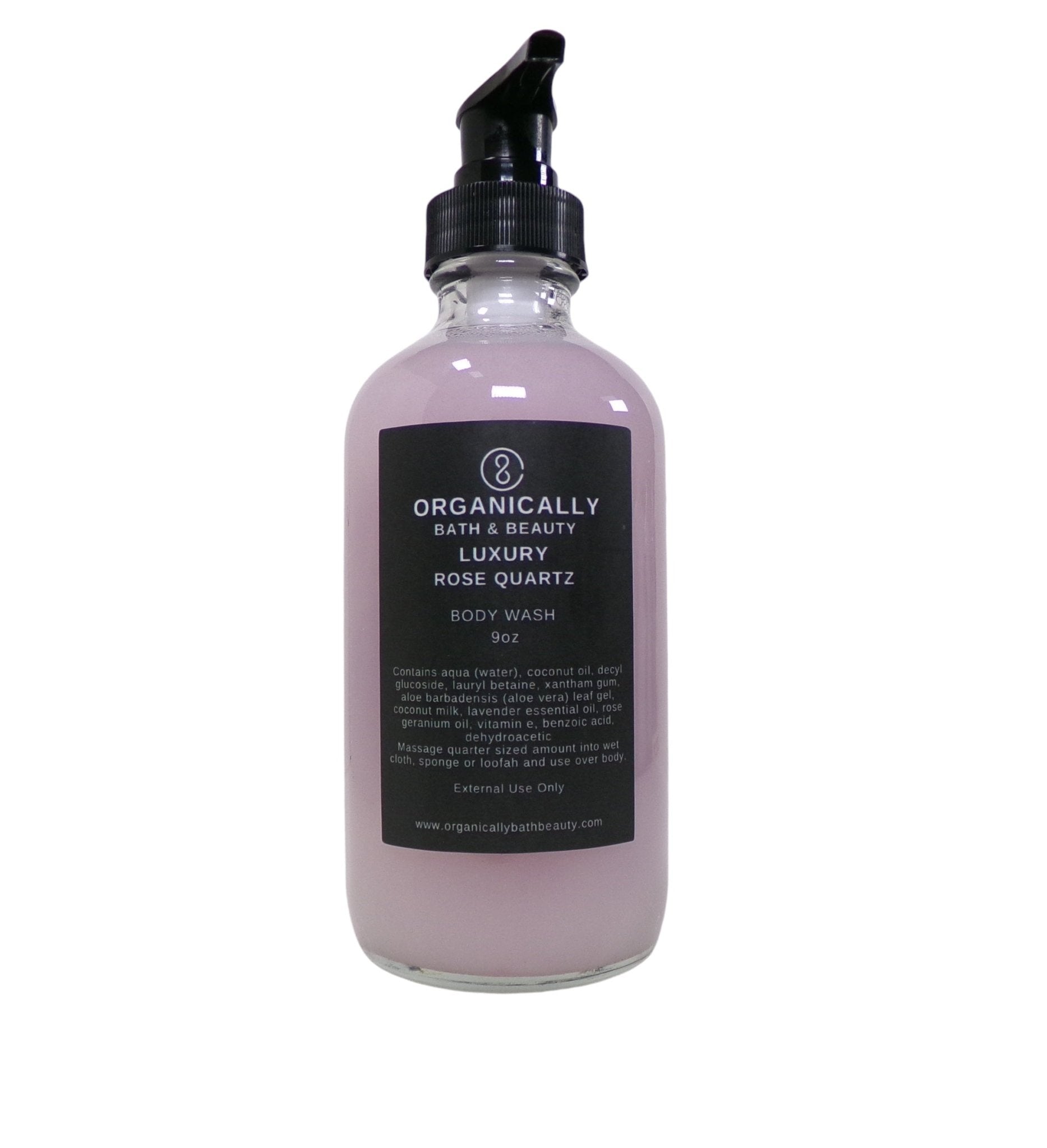 Rose Quartz Luxury Body Wash - Organically Bath & Beauty