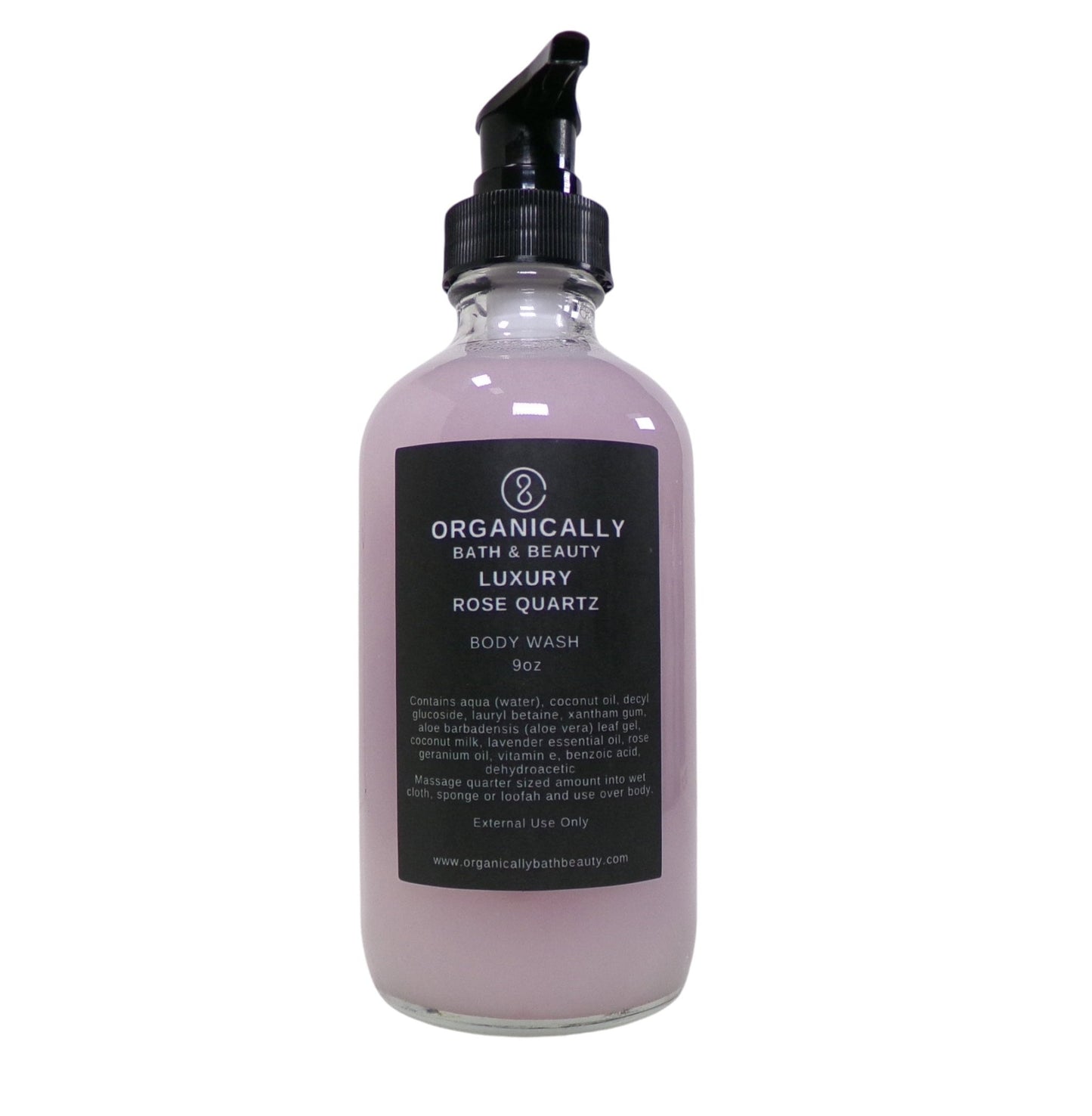 Rose Quartz Luxury Body Wash - Organically Bath & Beauty