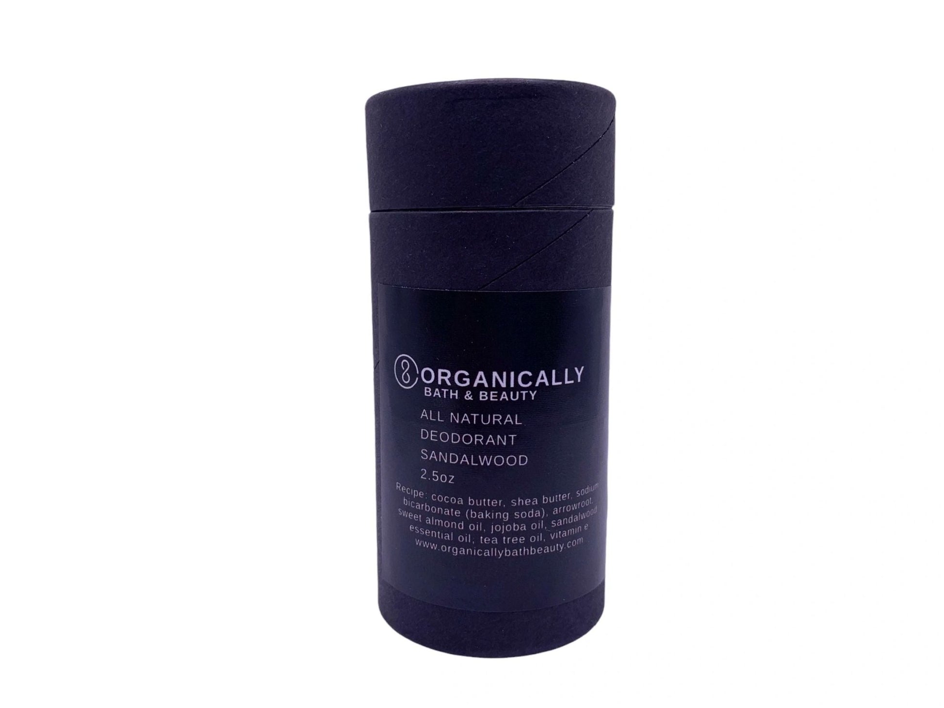 Sandalwood All Natural Deodorant - Organically Bath & Beauty