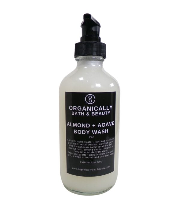 Almond Agave Body Wash packaging front view