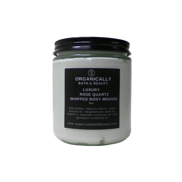 Rose Quartz Luxury Whipped Body Mousse (9oz) - Organically Bath & Beauty