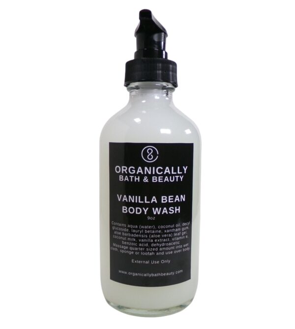 Vanilla Bean Body Wash - Organically Bath & Beauty