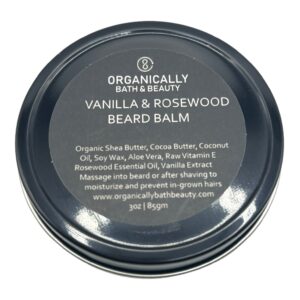Vanilla + Rosewood Beard Balm - Organically Bath & Beauty